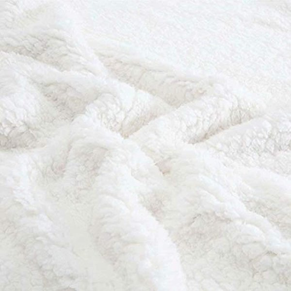 Salmoon Fleece Blanket Easter Brown Bunny Warm Sherpa Bed Blanket Soft Throw Blanket